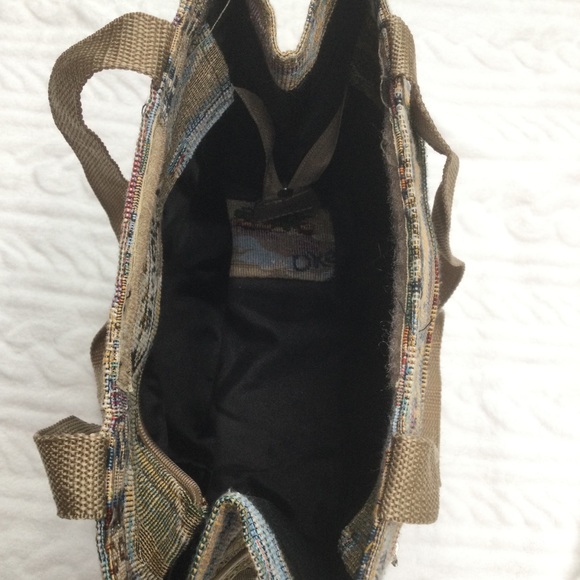 JADE ROUTE 66 Tapestry tote bag - zip compartments - Picture 5 of 8